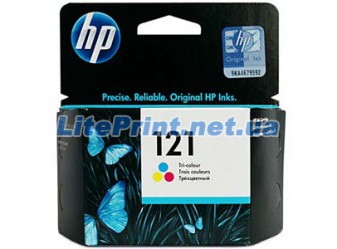 Оригинальный струйный цветной картридж HP - 121, Color