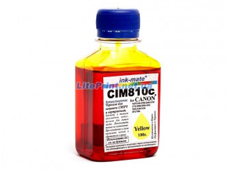 Водорастворимые чернила для Canon - Ink-Mate - CIM 810, Yellow, 100 г