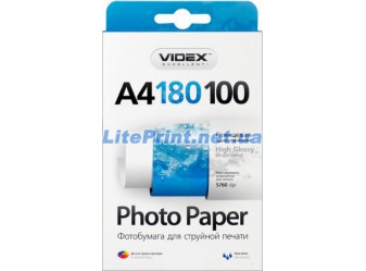 Videx - Глянец 180 гм2, A4, 100 листов
