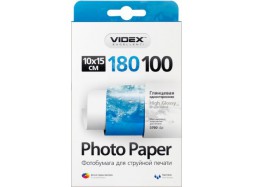 Videx - Глянец 180 гм2, 10x15, 100 листов