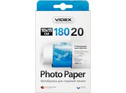 Videx - Глянец 180 гм2, 10x15, 20 листов