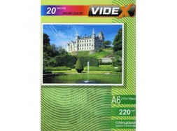 Videx - Глянец 220 гм2, 10x15, 20 листов