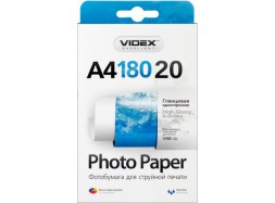 Videx - Глянец 180 гм2, A4, 20 листов